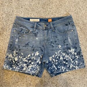 EUC splatter print Pilcro denim shorts